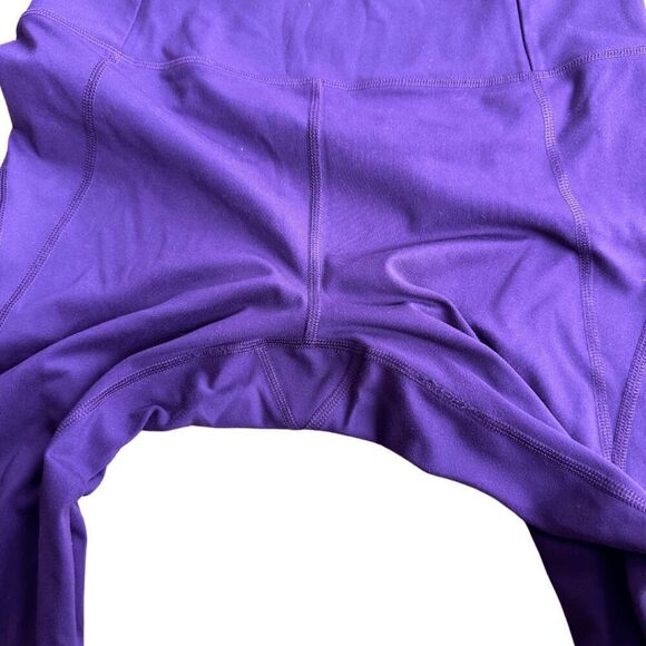 Girlfriend Collective Womens Purple High Waist Fitted Athletic Leggings Medium - Picture 3 of 6